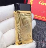 Cartier Lighter Replica Black & Gold Lighter Mens Gift